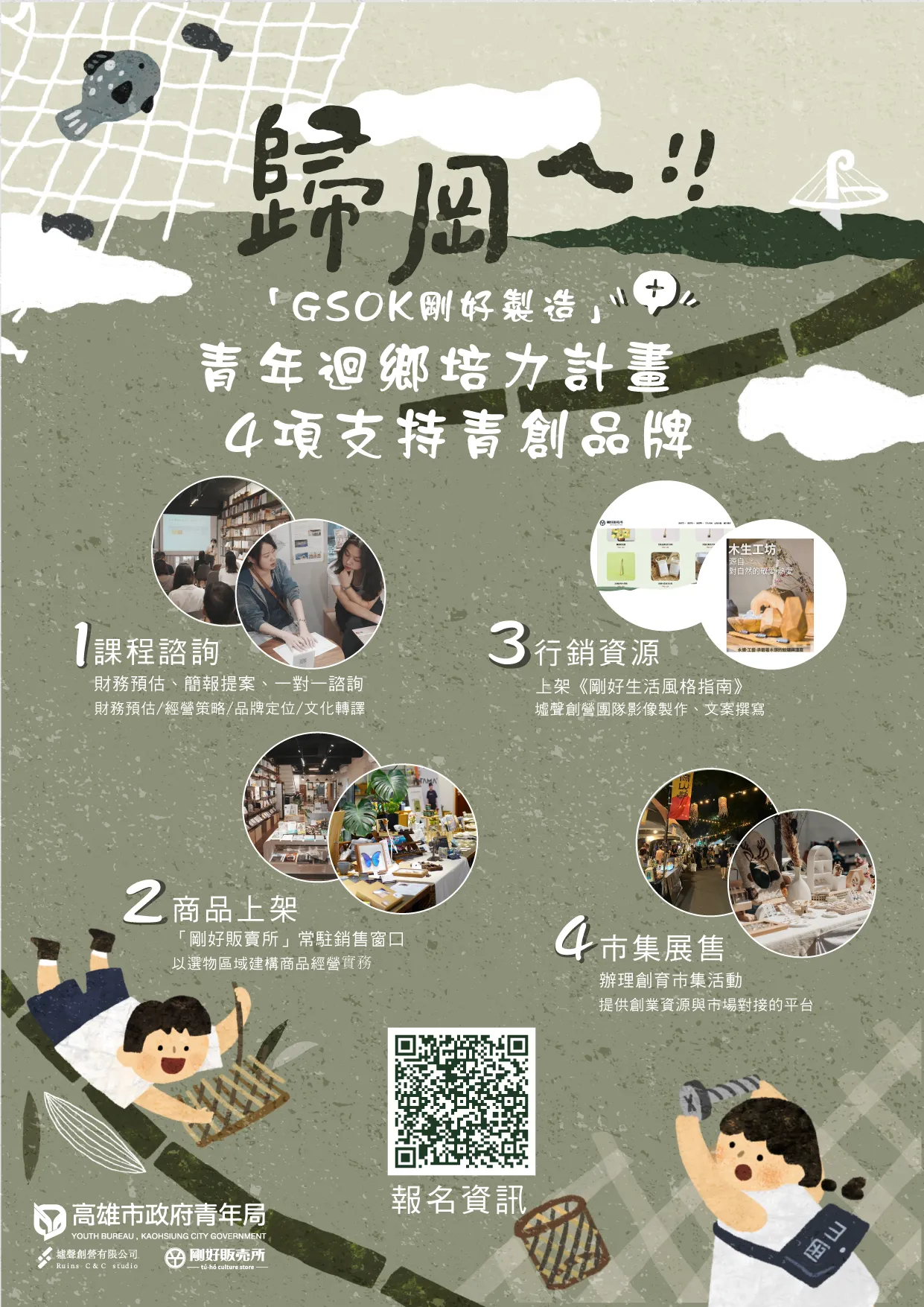 歸岡ㄟ！打造自己的品牌 │有青年局與剛好販賣所協助你